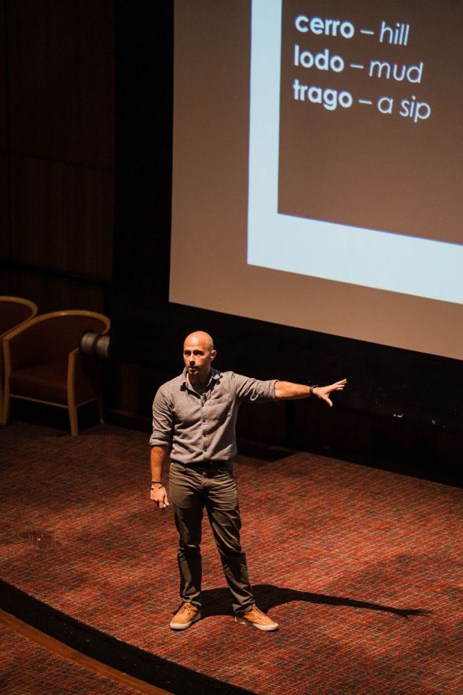 Bruno Reddy OBE presenting at the Teaching Matters Summit